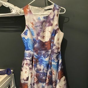Blue print Ina cocktail dress